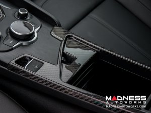 Alfa Romeo Giulia Center Console Cover Trim - Carbon Fiber - Pre '20 Models